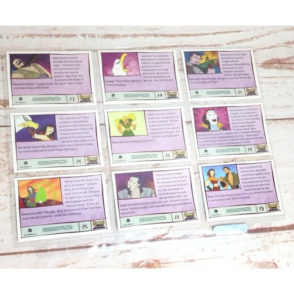 Hercules & Xena The Battle Of Mount Olympus Collectible Trading Card Bundle 19-2 - Picture 2 of 16